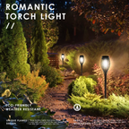 Solar Flame Torch Garden Light