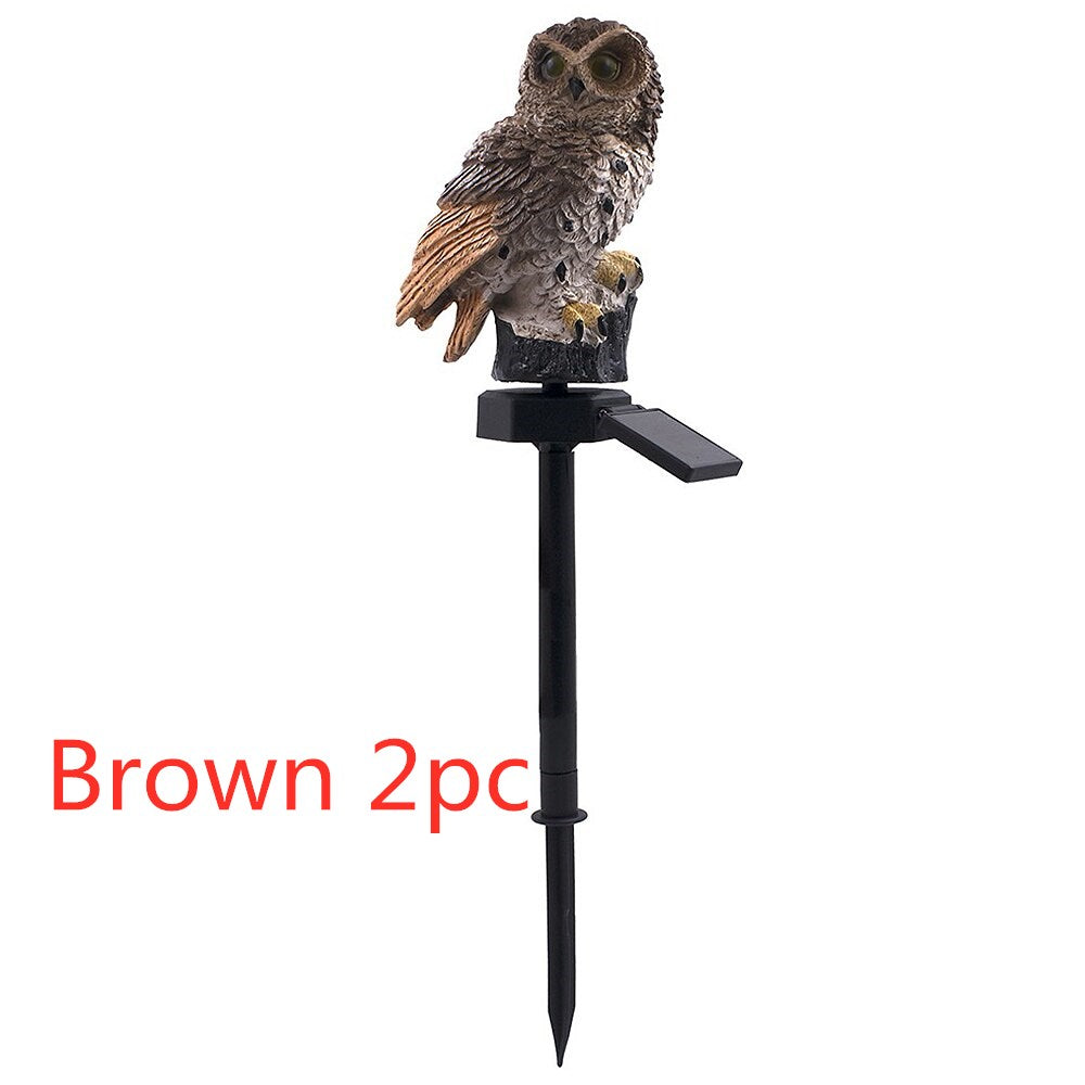 Solar Owl Garden and Lawn Light