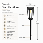 Outdoor Solar Pathway Light – IP65 Warm White Garden Stake Light