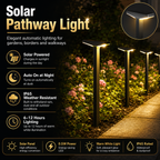 Solar Pathway Lights Outdoor – Dusk to Dawn Warm White Garden Stake Lights