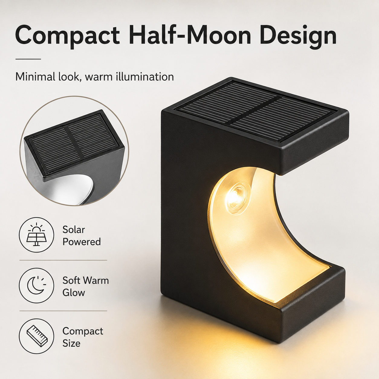 Solar Step Lights Outdoor – IP65 Dusk to Dawn LED Stair Lights