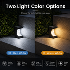 Solar Step Lights Outdoor – IP65 Dusk to Dawn LED Stair Lights