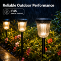 Solar Pathway Lights Outdoor – Dual Color Dusk to Dawn Garden Stake Lights