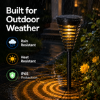 Solar RGB Pathway Lights Outdoor – Color Changing Dusk to Dawn Garden Stake Lights