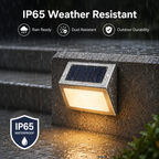 Solar Step Lights Outdoor – IP65 Stainless Steel Deck & Stair Lights