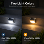Solar Step Lights Outdoor – IP65 Stainless Steel Deck & Stair Lights