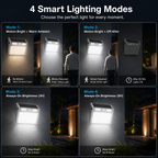 Solar Motion Sensor Wall Lights Outdoor – IP65 Stainless Steel Security Light