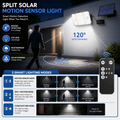 Split Solar Motion Sensor Lights Outdoor – Remote Control Security Wall Light