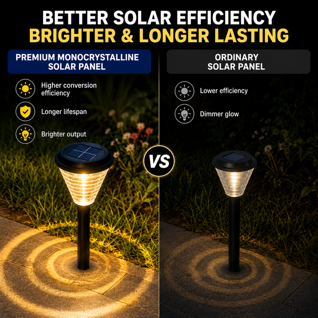 Solar Pathway Lights Outdoor – Warm White & Color Changing Garden Lights