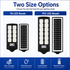 All-in-One Solar Street Light with Motion Sensor & Remote Control – 96/192 LEDs