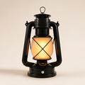 Solar Camping Lantern with USB Charging, Vintage LED Warm Light