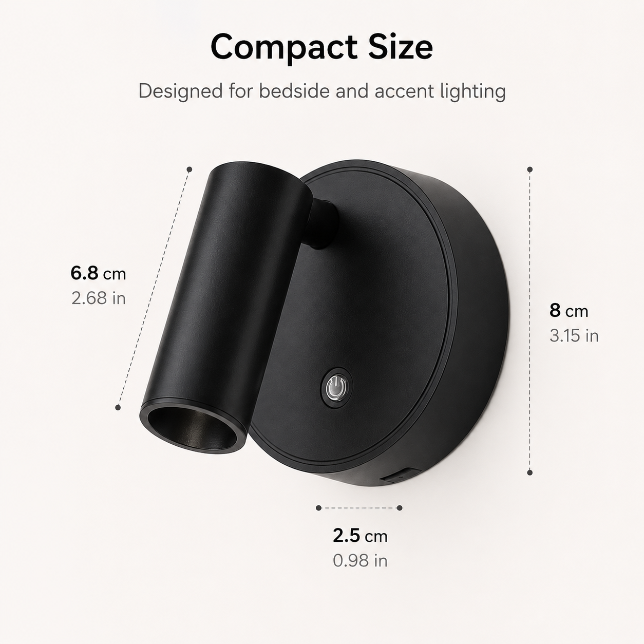 Rechargeable Magnetic Wall Sconce | Touch Dimmable Wall Light