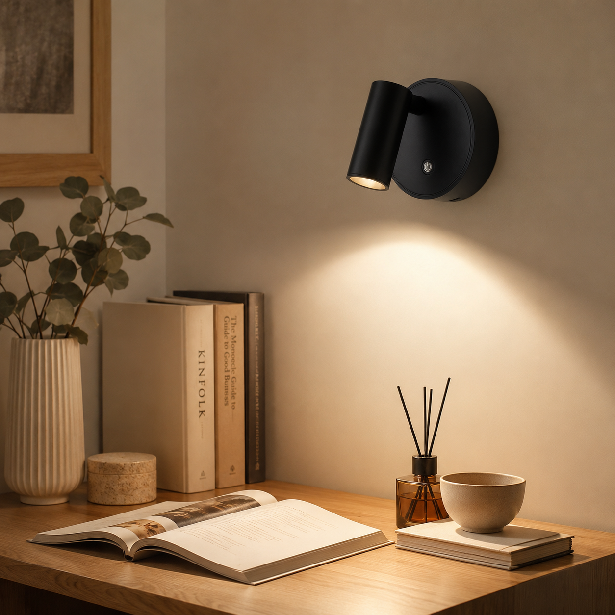 Rechargeable Magnetic Wall Sconce | Touch Dimmable Wall Light
