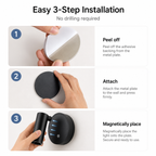 Rechargeable Magnetic Wall Sconce | Touch Dimmable Wall Light