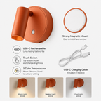 Rechargeable Magnetic Wall Sconce | Touch Dimmable Wall Light