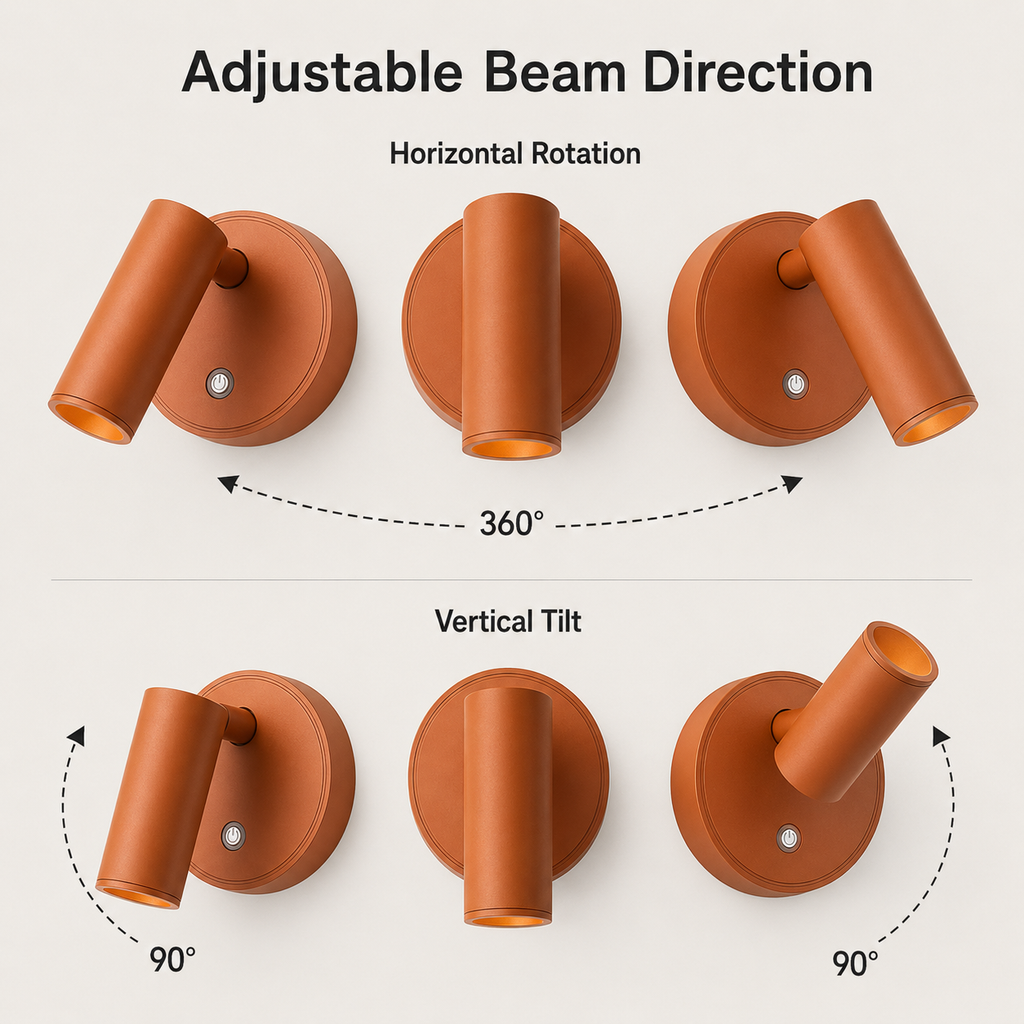 Rechargeable Magnetic Wall Sconce | Touch Dimmable Wall Light