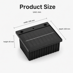 4 Pack Solar Fence Lights Outdoor, LED Wall Lights for Garden, Deck & Pathway