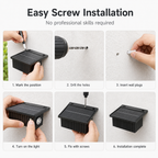 4 Pack Solar Fence Lights Outdoor, LED Wall Lights for Garden, Deck & Pathway