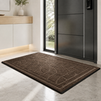 Customizable 2-Pack Polypropylene Door Mats with Rubber Backing Non-Slip Washable Entryway Rugs