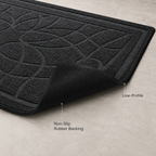 Customizable 2-Pack Polypropylene Door Mats with Rubber Backing Non-Slip Washable Entryway Rugs