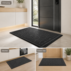 Customizable 2-Pack Polypropylene Door Mats with Rubber Backing Non-Slip Washable Entryway Rugs