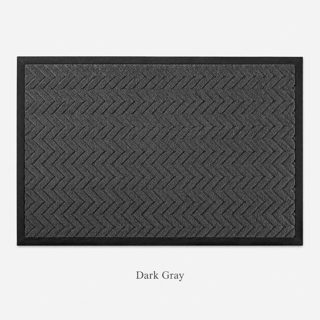 2-Pack Polypropylene Door Mats | Non-Slip Rubber Backing Entryway Rugs