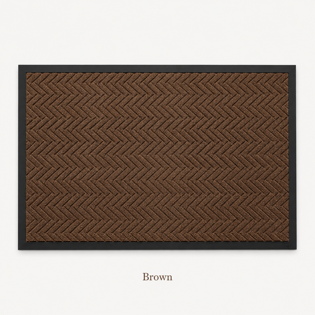2-Pack Polypropylene Door Mats | Non-Slip Rubber Backing Entryway Rugs