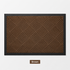2-Pack Polypropylene Door Mats with Non-Slip Rubber Backing | Washable Entryway Rugs