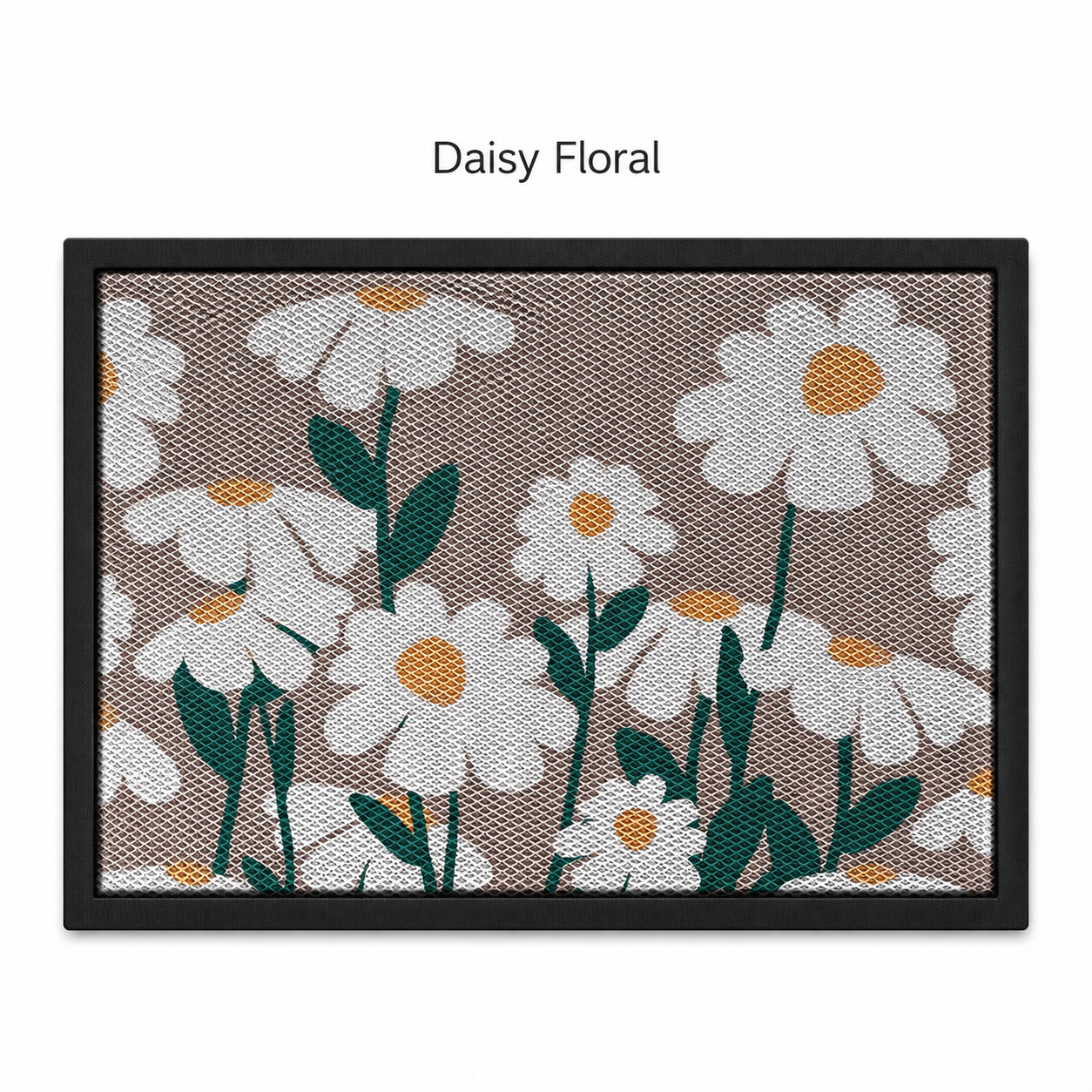 2-Pack Nylon Filament Door Mats with Non-Slip Rubber Backing Customizable Entryway Rugs