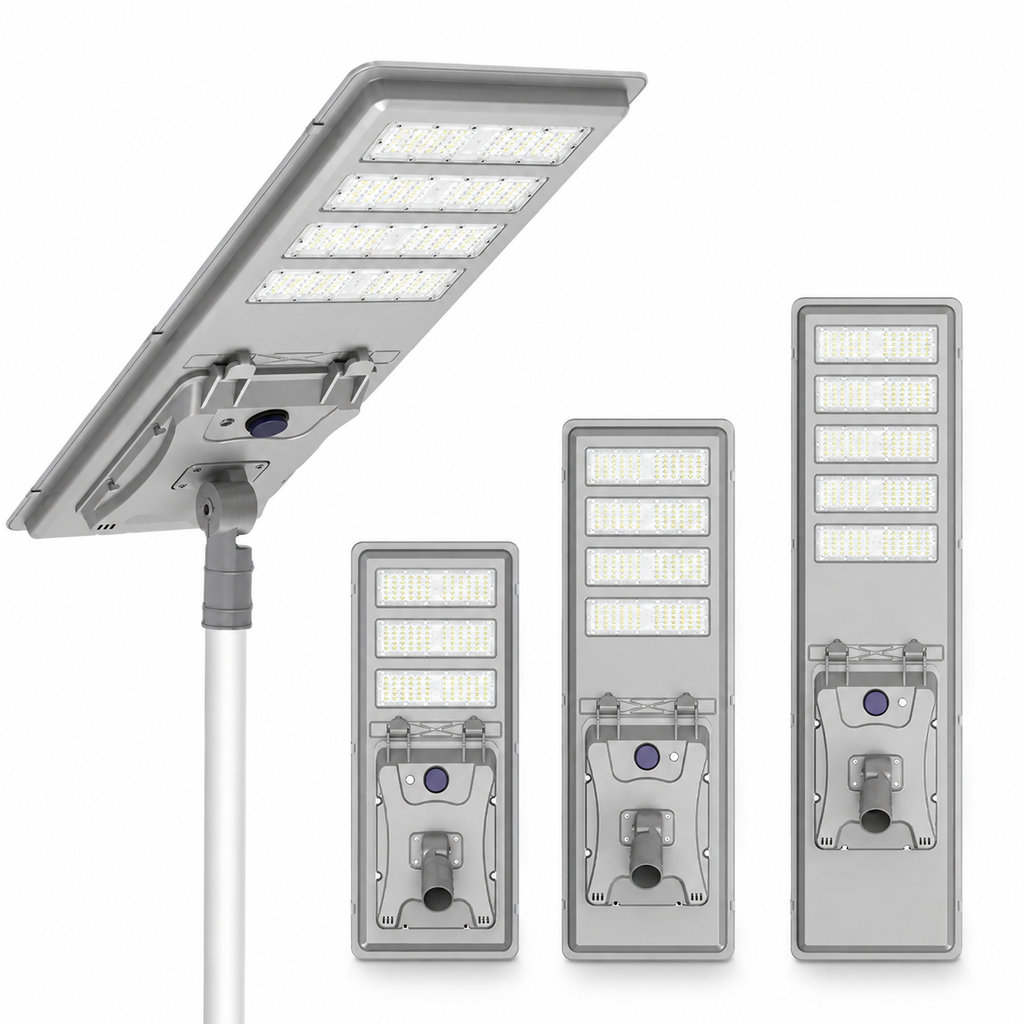 Commercial All-in-One Solar LED Street Light with Philips LED Chips – 100W/150W/200W/250W