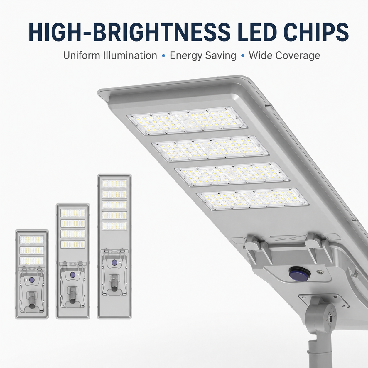 Commercial All-in-One Solar LED Street Light with Philips LED Chips – 100W/150W/200W/250W