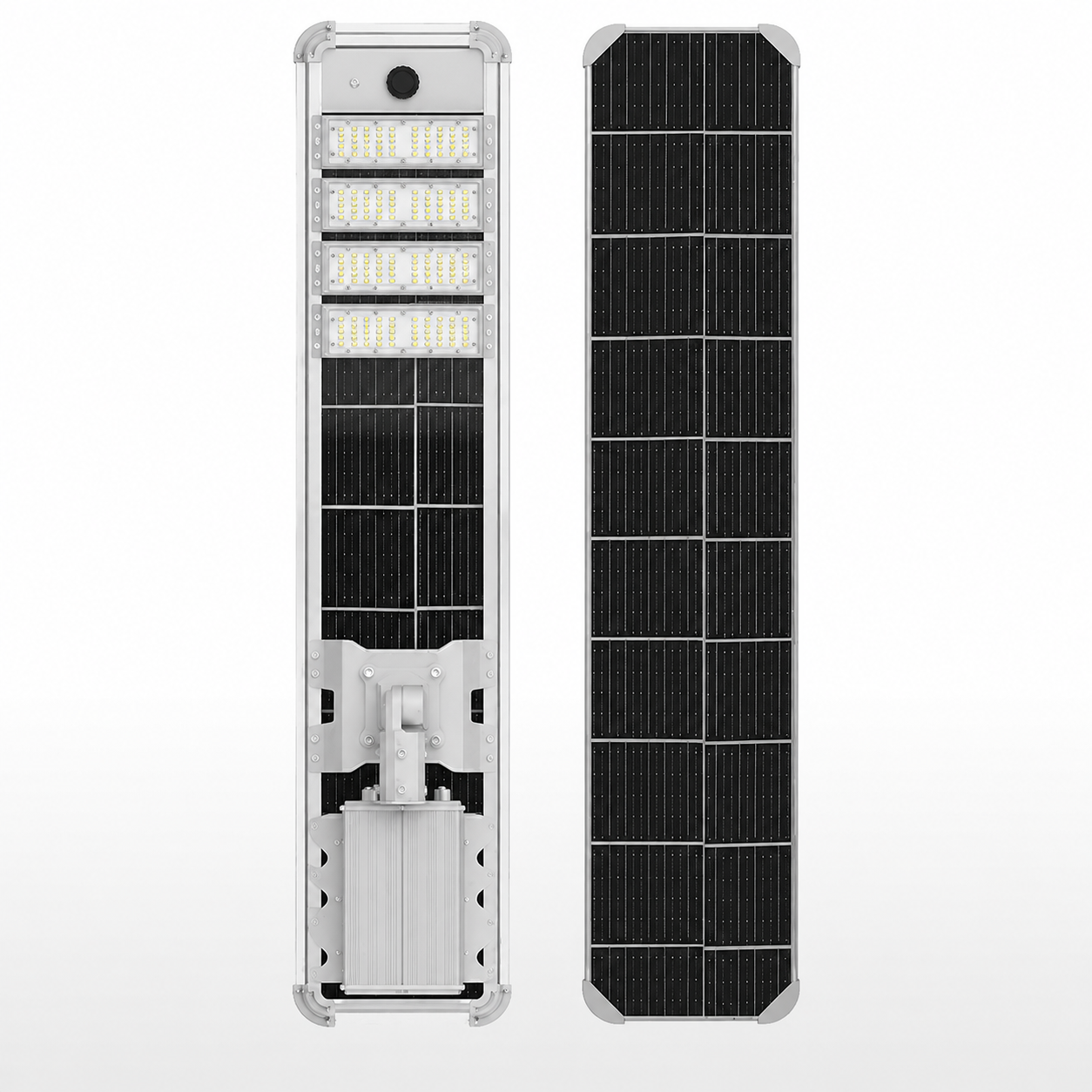 200W All-in-One Solar Street Light with 200 LEDs, Motion Sensor, Light Sensor and IP66 Waterproof Housing