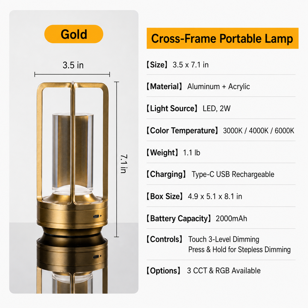 Rechargeable LED Camping Lantern – Poolside Decorative Table Lamp & Night Light