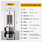 Rechargeable LED Camping Lantern – Poolside Decorative Table Lamp & Night Light