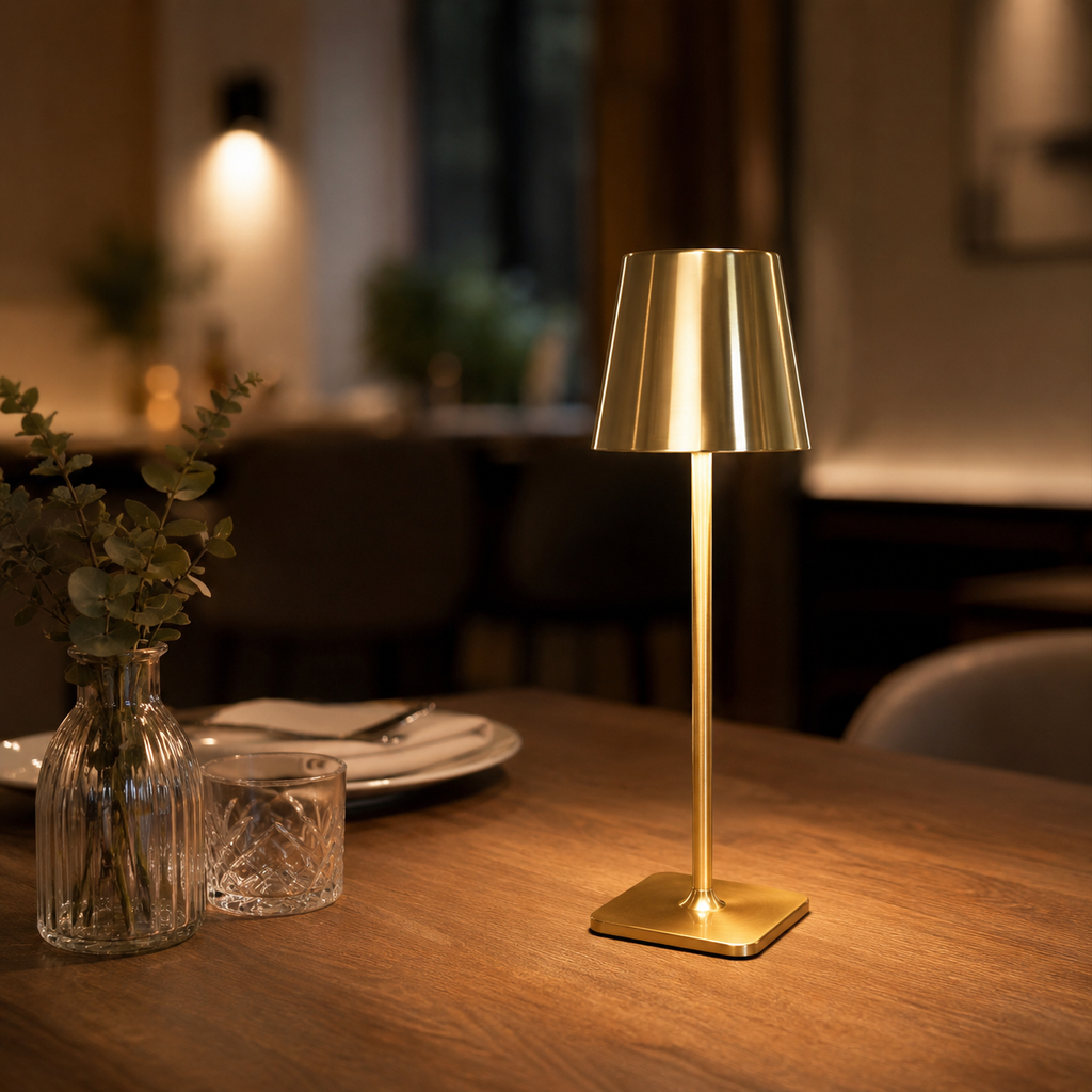 Rechargeable Cordless Table Lamp with Touch Dimming, Portable Camping Light for Poolside, Patio Decor and Night Light