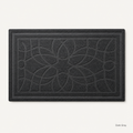 Customizable 2-Pack Polypropylene Door Mats with Rubber Backing Non-Slip Washable Entryway Rugs