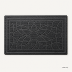 Customizable 2-Pack Polypropylene Door Mats with Rubber Backing Non-Slip Washable Entryway Rugs