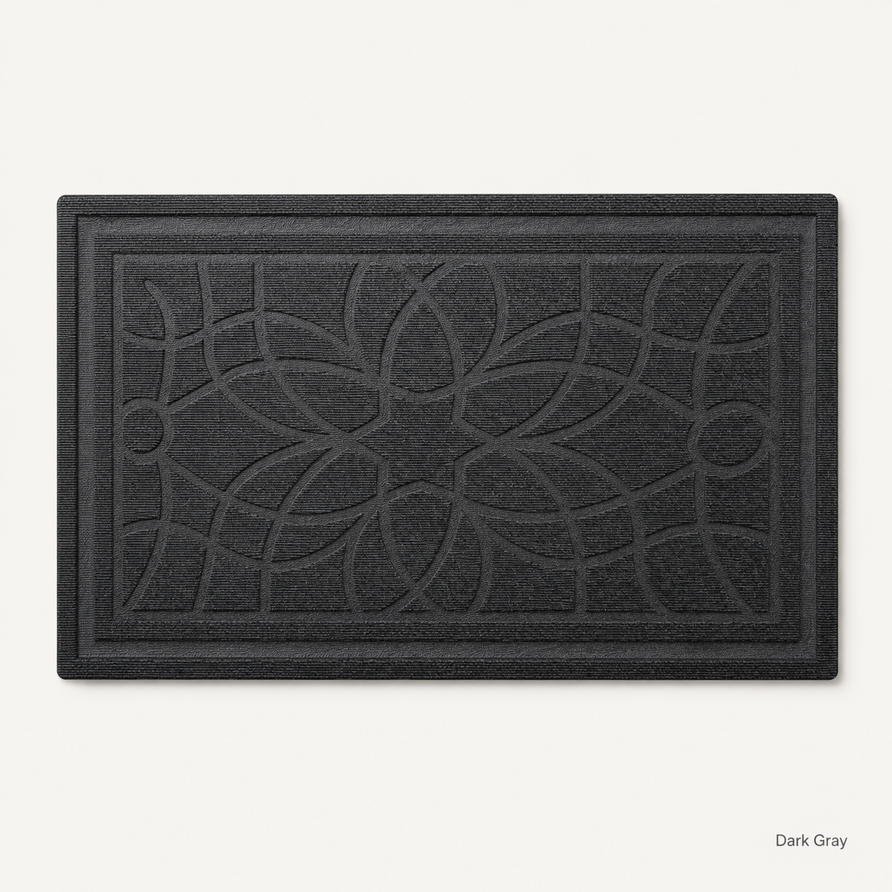 Customizable 2-Pack Polypropylene Door Mats with Rubber Backing Non-Slip Washable Entryway Rugs