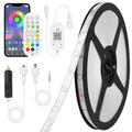 35ft LED Boat Lights Strip IP68 Waterproof 12V Marine LED Strip with Remote & App Control - Color Changing Music Sync Smart Timer - Includes Cigarette Lighter Plug & DC Wire
