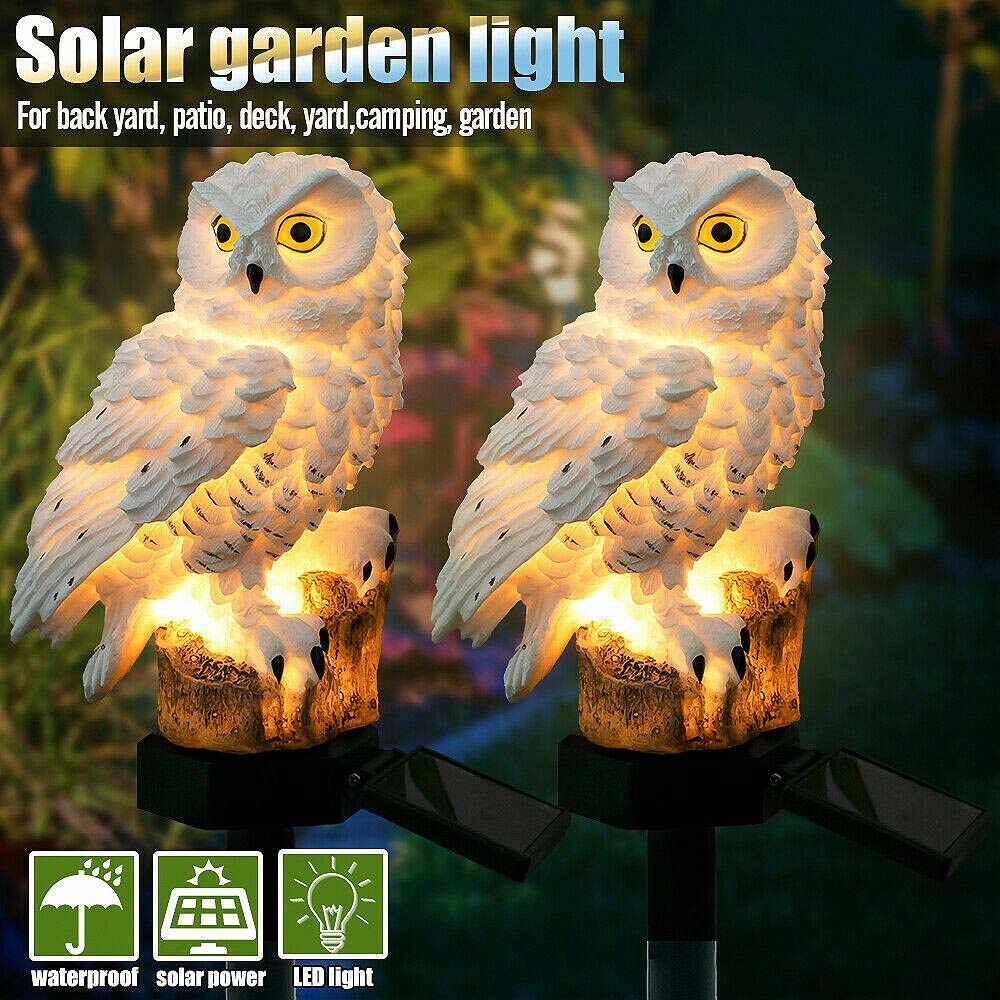 Solar Owl Garden and Lawn Light