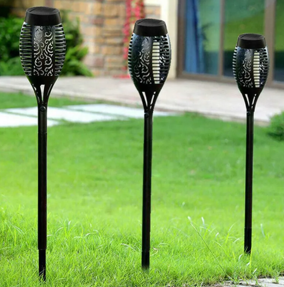 Solar Flame Torch Garden Light